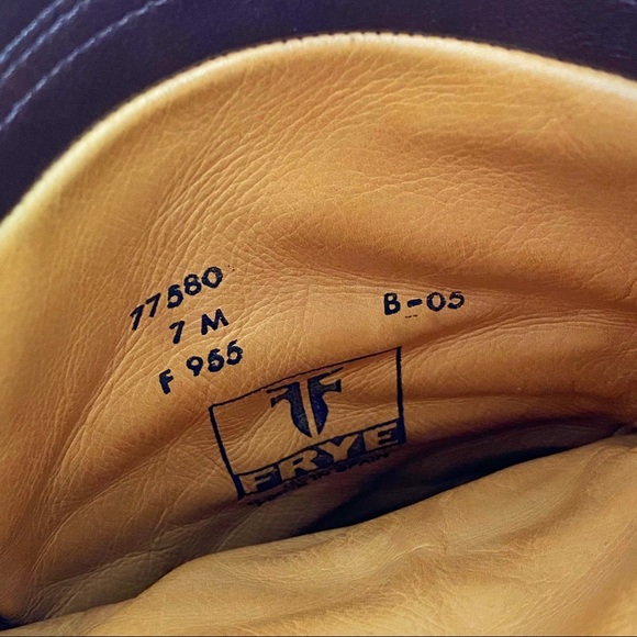 Frye brown leather slouchy chunky heel tall boots - Picture 10 of 11